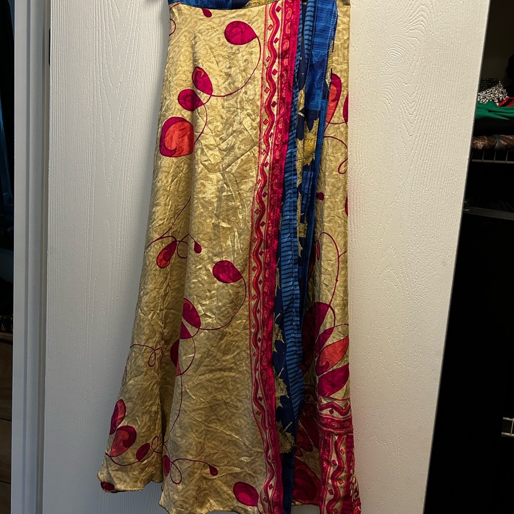 Sari wrap skirt - Picture 4 of 5